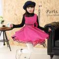 Pinafore européenne enfants vêtements 2017 nouvelle année célébration fête d&#39;hiver coton et nylon robe sans manches Xmas Guangzhou Grossiste